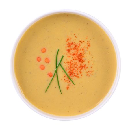 Vöröslencse krémleves